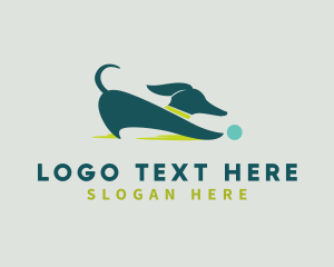 Veterinary - Playful Dog Animal logo design