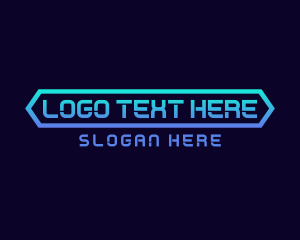 Electronic Music - Futuristic Wordmark logo design