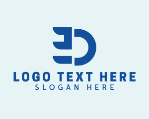 Futuristic - Modern Abstract Letter D logo design
