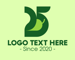 Organic Vegetable 25 logo design
