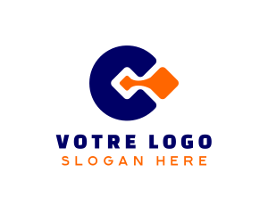 Tech Letter C  Logo