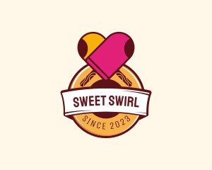 Soft Serve - Popsicle Heart Dessert logo design