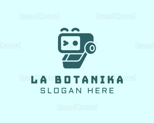 Digital Robot Head Logo