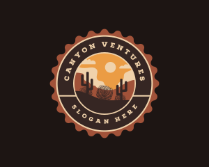 Canyon - Wild West Desert Landscape logo design