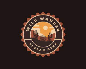 Wild West Desert Landscape logo design