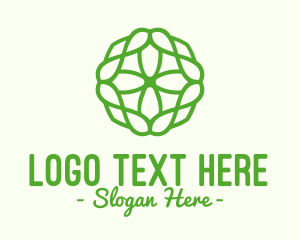 Stroke - Green Organic Pattern logo design