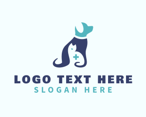 Kitty - Blue Pet Veterinarian logo design
