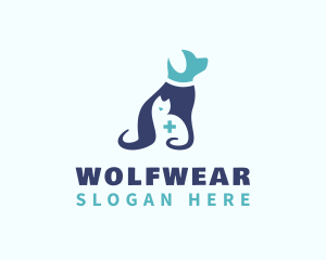 Blue Pet Veterinarian Logo
