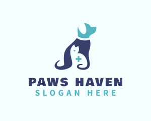 Blue Pet Veterinarian logo design