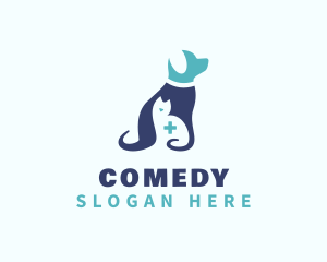 Pet Care - Blue Pet Veterinarian logo design