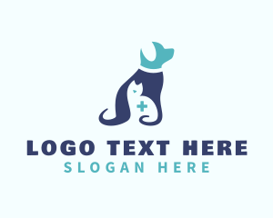 Blue Pet Veterinarian Logo