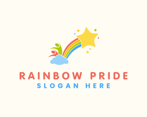 Nursery Kids Rainbow  logo design