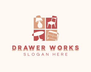 Drawer - Decor Interior Design logo design