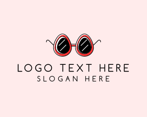 Fashion Stylist - Egg Fashion Sunglasses logo design