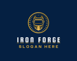 Ironwork - Welding Ironwork Helmet logo design