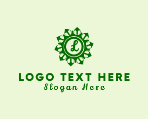 Sustainability - Leaf Flower Home Decor logo design