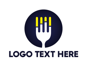 Catering - Fork Statistics logo design