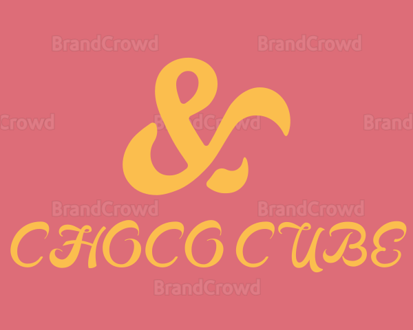 Yellow Swirly Ampersand Logo