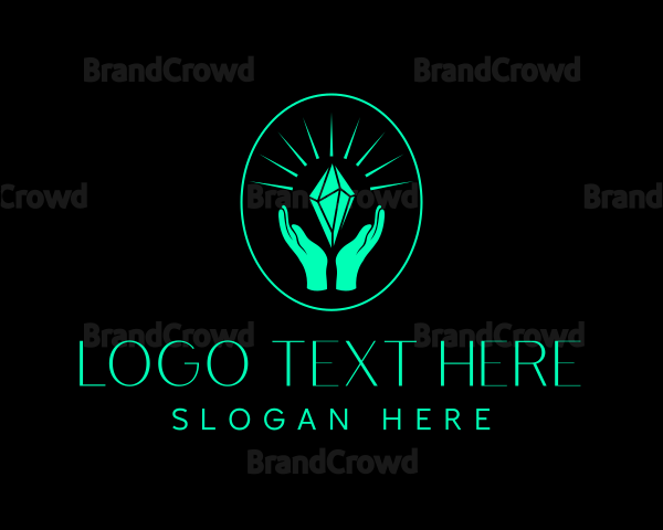 Elegant Crystal Hand Logo