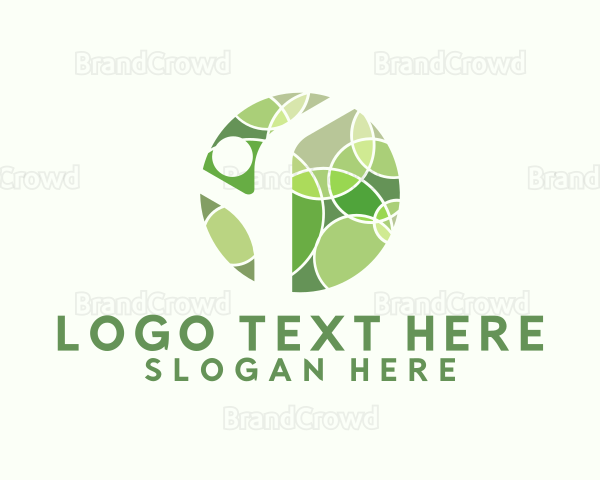 Abstract Human Tree Logo