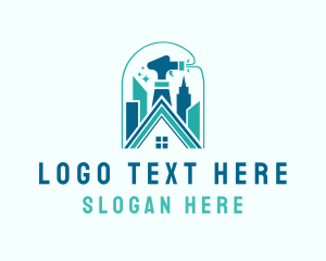 Cleaner - Home Building Sanitation logo design