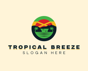 Jamaica Tropical Caribbean logo design