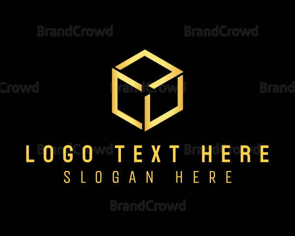 Elegant Hexagon Cube Logo