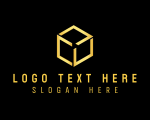 Forwarding - Elegant Hexagon Cube logo design