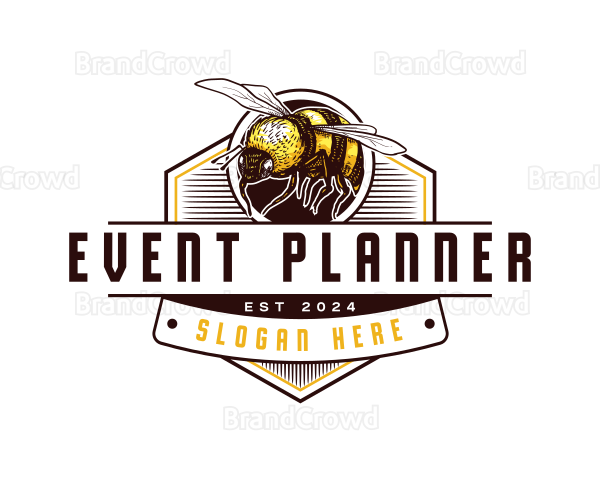 Organic Honey Bee Logo