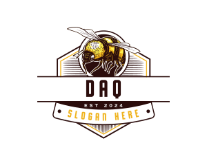 Organic Honey Bee Logo