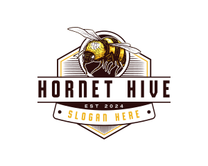 Organic Honey Bee logo design