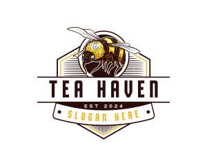 Organic Honey Bee logo design