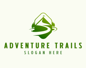 Mountain Pathway Camping logo design