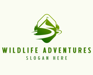 Mountain Pathway Camping logo design