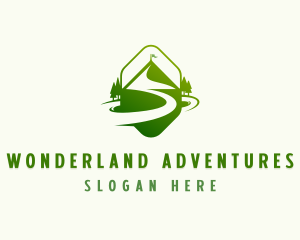 Mountain Pathway Camping logo design