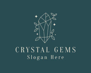 Elegant Crystal Jewelry logo design