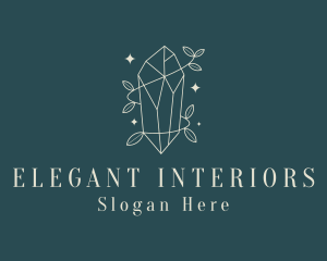 Elegant Crystal Jewelry logo design