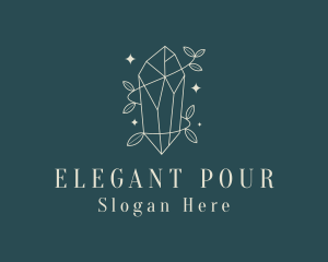 Elegant Crystal Jewelry logo design