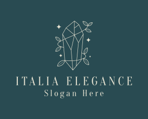 Elegant Crystal Jewelry logo design