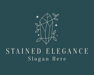 Elegant Crystal Jewelry logo design