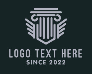 Gray - Professional Consulting Pillar logo design