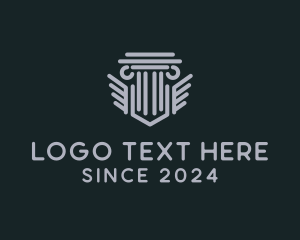 Corporation - Professional Consulting Pillar logo design