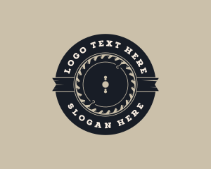 Woodwork - Circular Saw Woodwork logo design