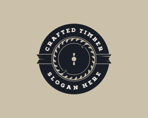 Woodwork - Circular Saw Woodwork logo design