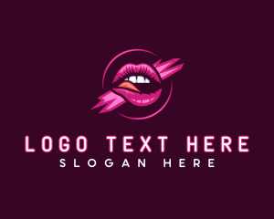 Lady - Erotic Lips Seductive logo design