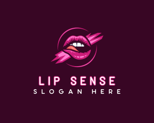 Erotic Lips Seductive logo design