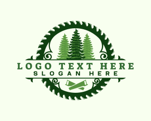 Tool - Woodwork Tree Sawmill logo design