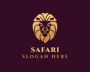 Fierce Lion Animal Safari logo design
