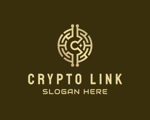 Altcoin - Bitcoin Finance Letter C logo design