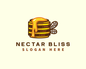 Nectar - Honey Jar Bumblebee logo design